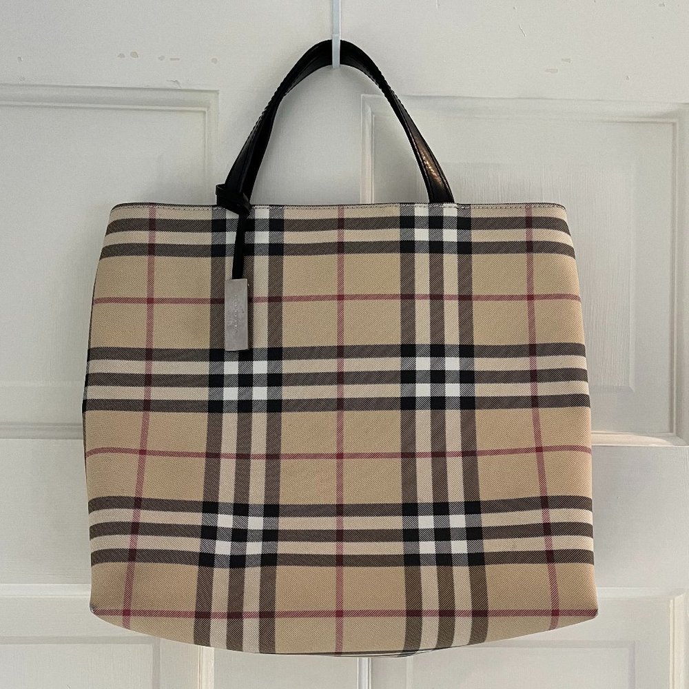 BURBERRY House Check Small Tote